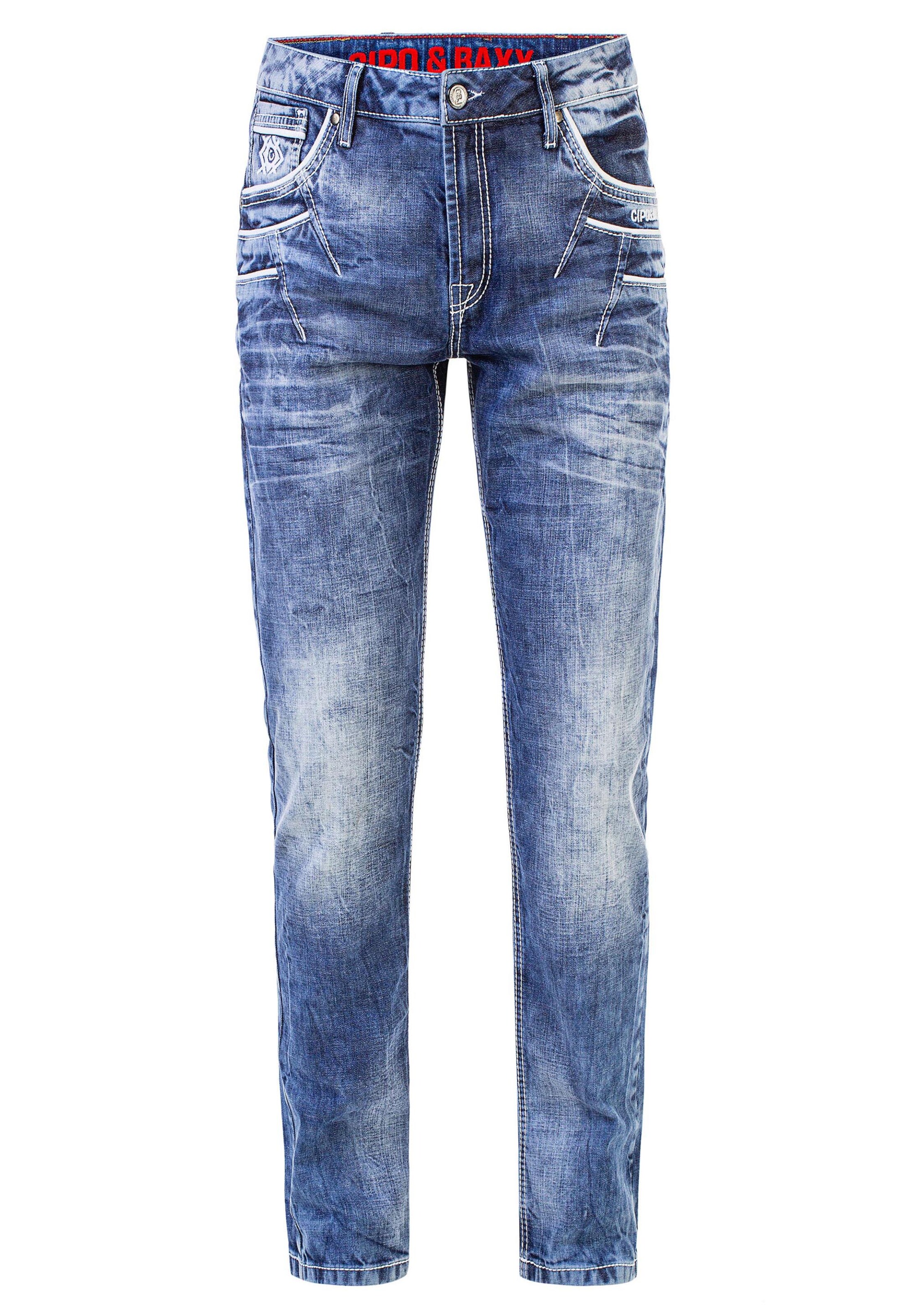 CIPO & BAXX Regular Jeans in Blau: Vorderseite