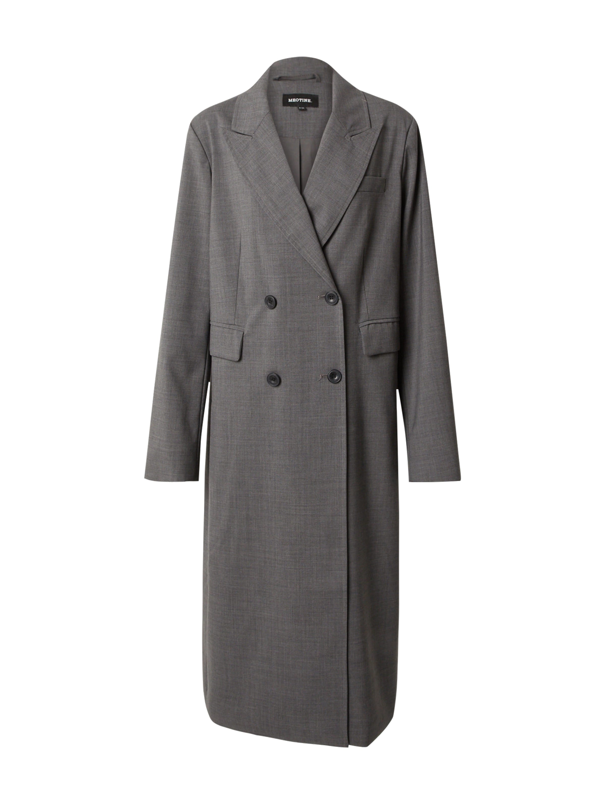 MEOTINE Mantel 'BERRY' in Grau: Vorderseite