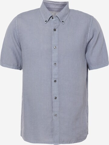 Abercrombie & Fitch - Ajuste regular Camisa en azul: frente