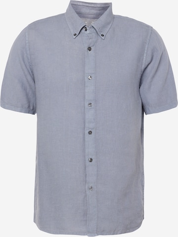 Abercrombie & Fitch Regular fit Overhemd in Blauw: voorkant