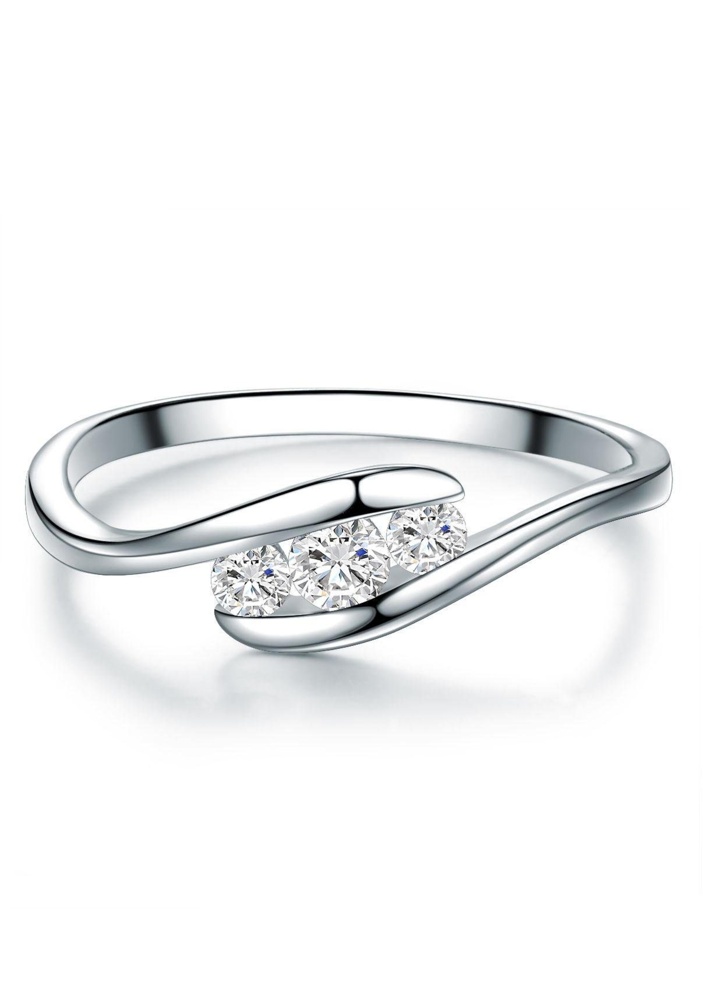 Tresor 1934 Verlobungsring in Silber: Vorderseite