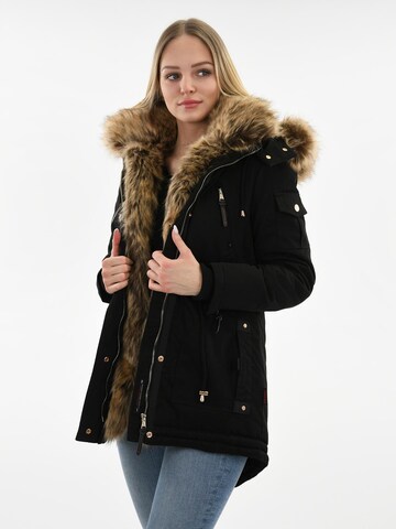 NAVAHOO Parka 'Daria' in Schwarz