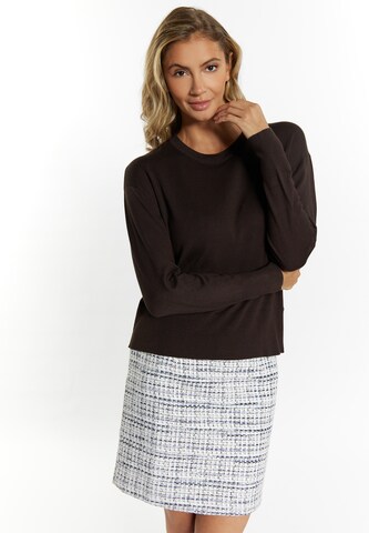 faina Sweater 'Koosh' in Brown: front