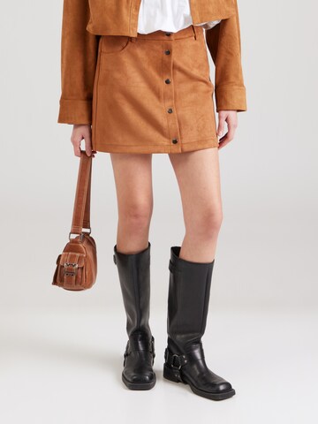 ONLY Skirt 'ONLNORMA' in Brown: front