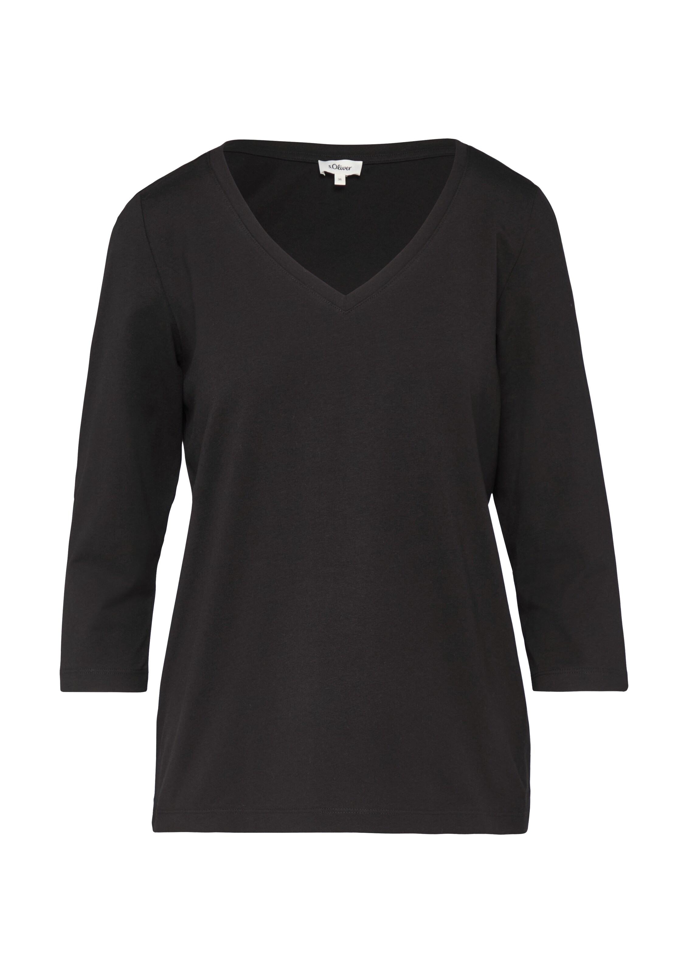 s.Oliver Shirt in Black: front