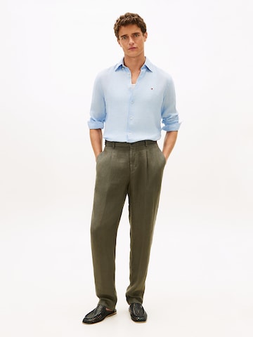 TOMMY HILFIGER Regular Trousers with creases in Green