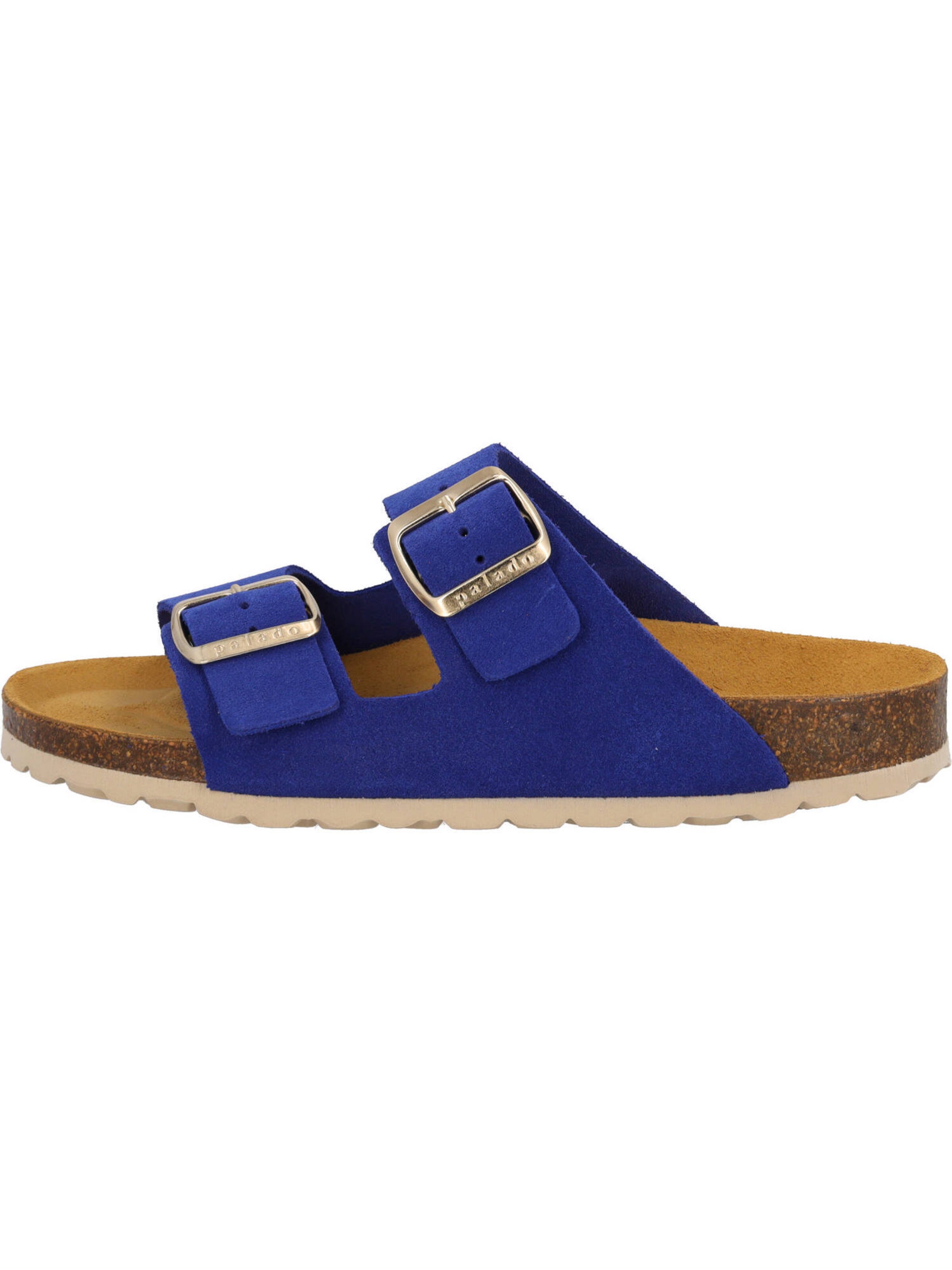 Palado Mules 'Korfu' in Blue: front