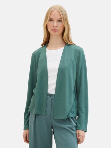 Cardigan TOM TAILOR en vert : devant