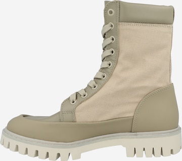 TOMMY HILFIGER Lace-Up Ankle Boots in Beige