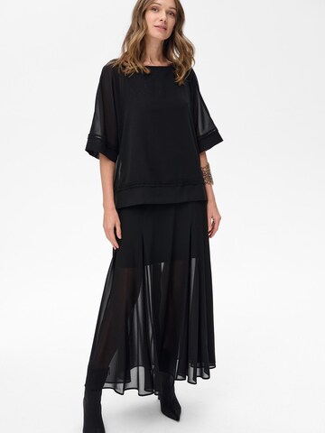Blue Shadow Blouse in Black