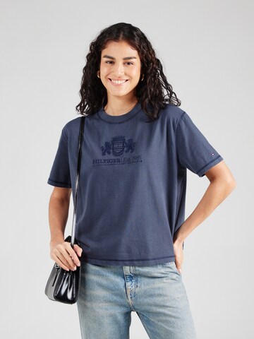 T-shirt 'NEAT' TOMMY HILFIGER en bleu : devant