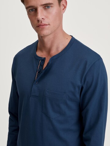 CALIDA Pyjama lang 'Relax Imprint' in Blauw