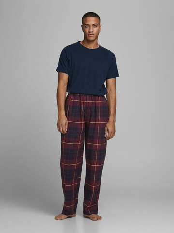 JACK & JONES Regular Pyjamabroek in Rood