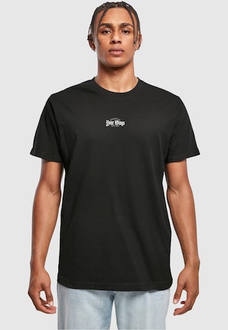 Mister Tee Shirt 'Spread Your Wings And Fly' in Black: front