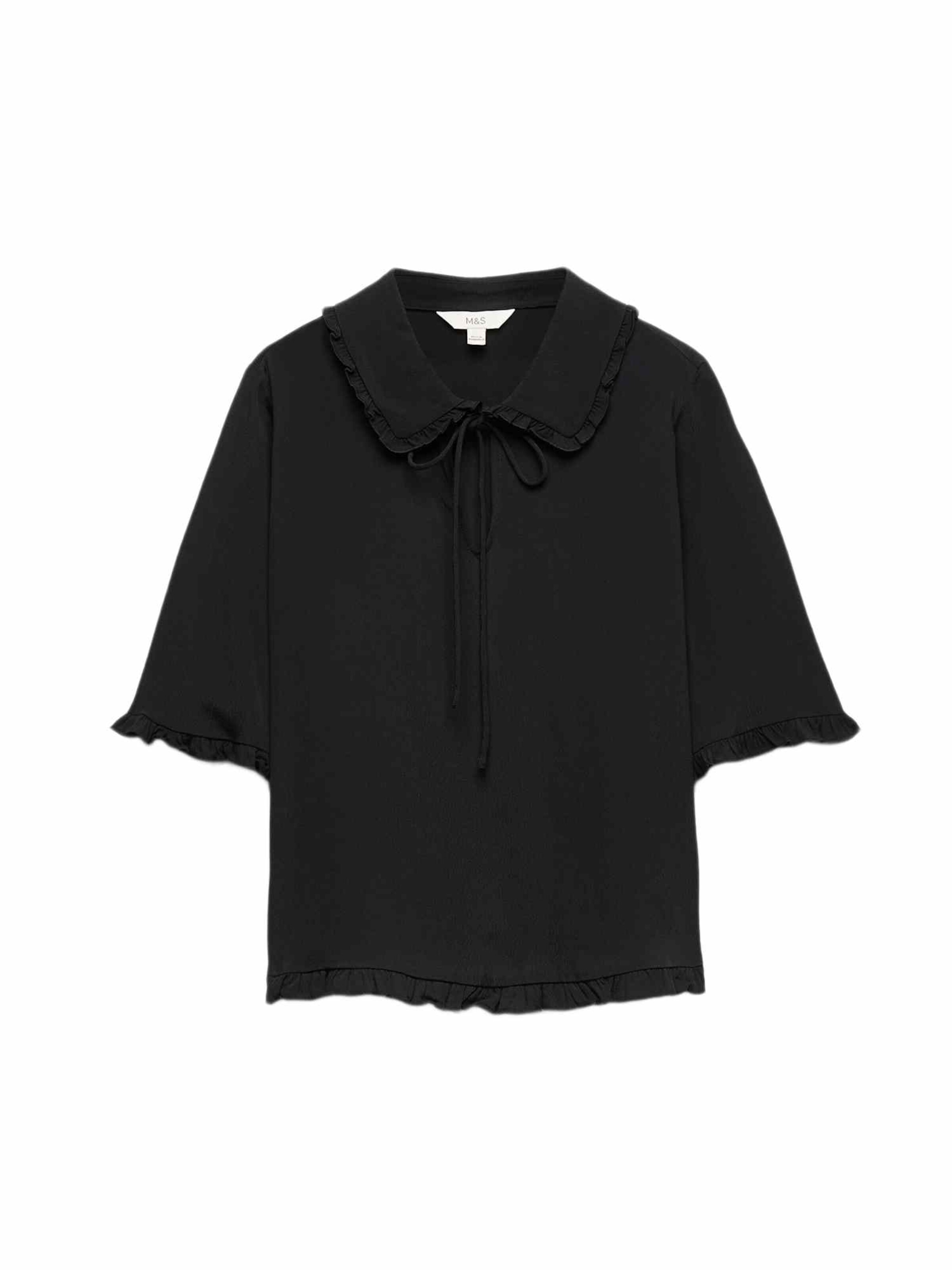 Marks & Spencer Blouse in Zwart: voorkant