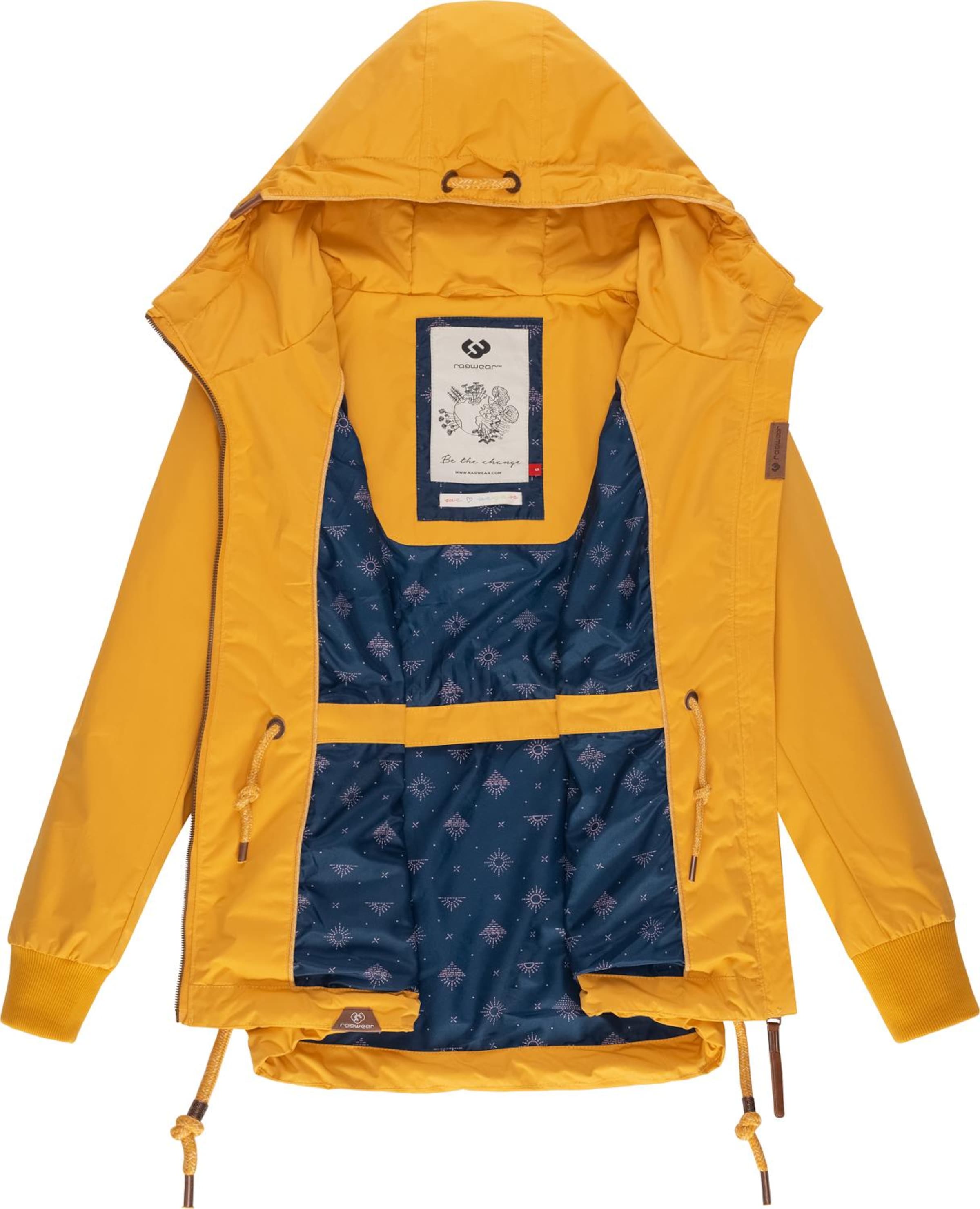 Ragwear Outdoor jacket 'Danka' in Yellow