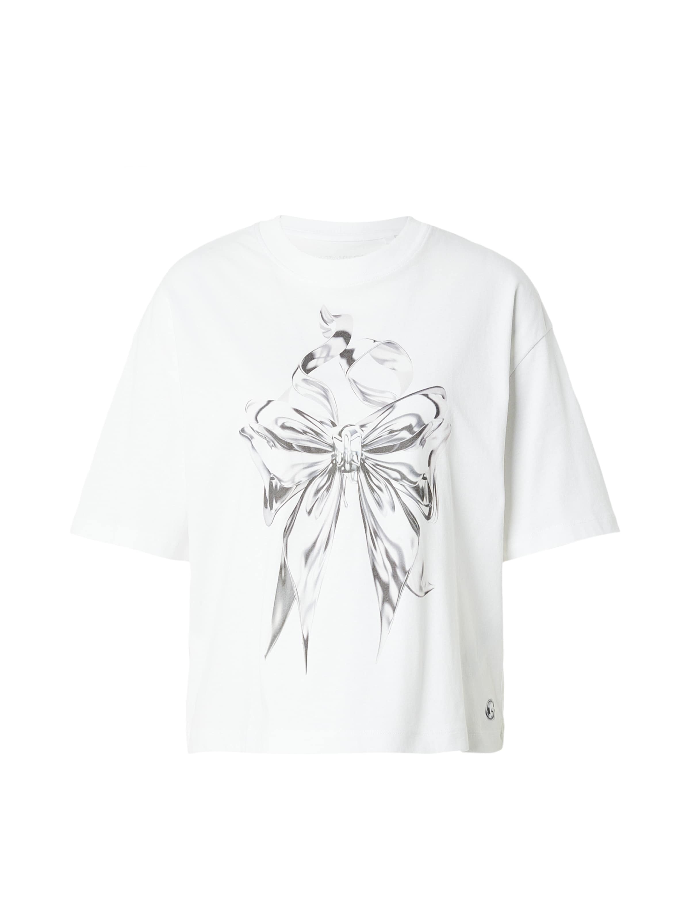 GUESS Тениска в бяло: отпред