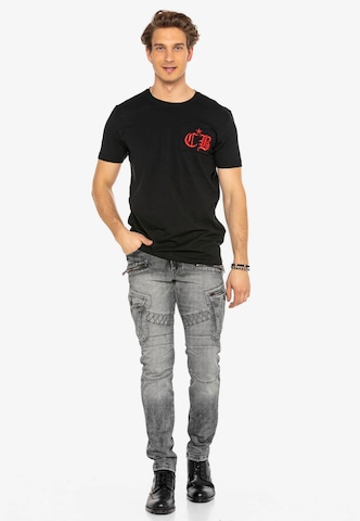 CIPO & BAXX Shirt 'CT573' in Zwart