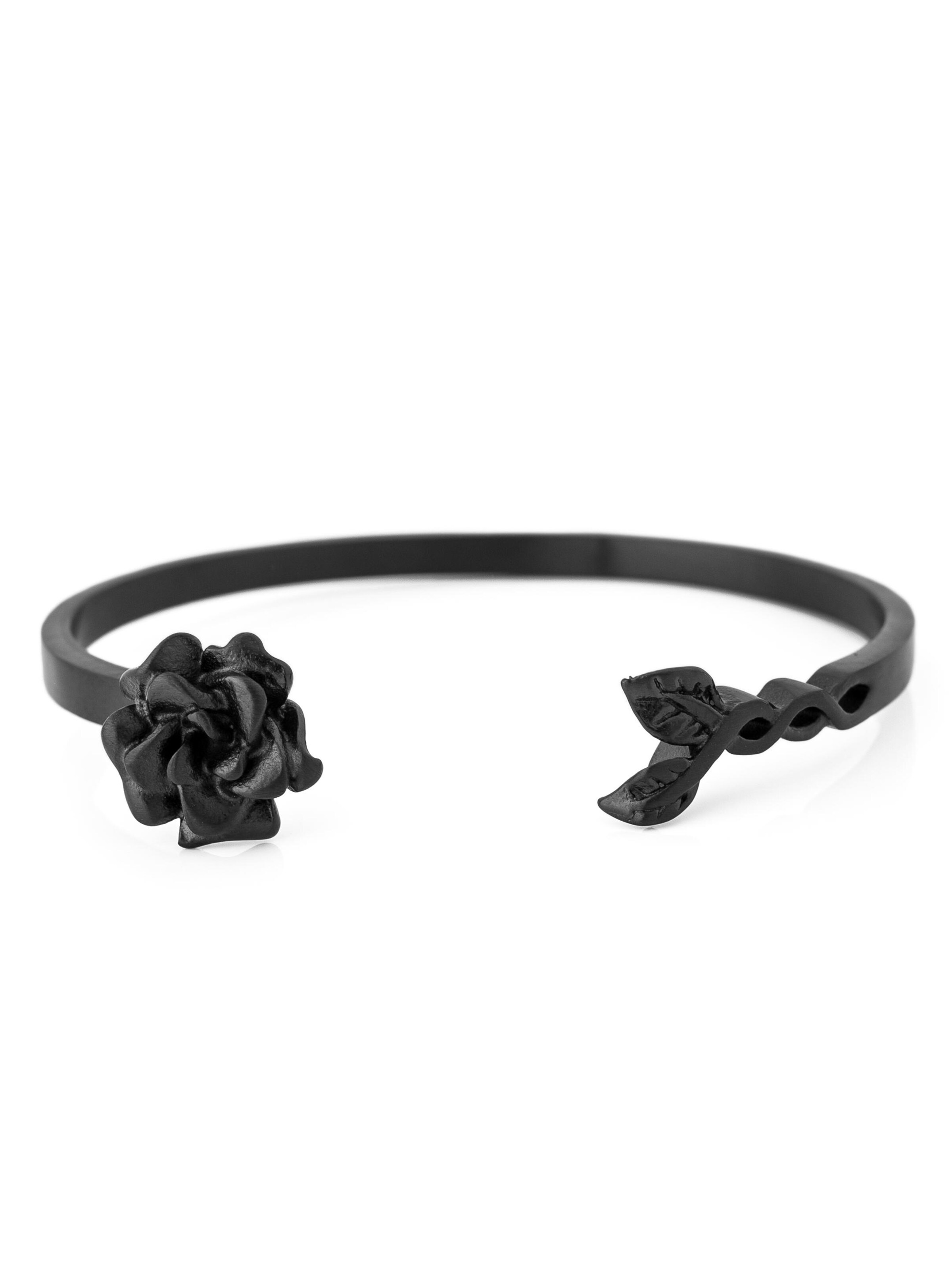 Akitsune Bracelet 'Rosa' in Black