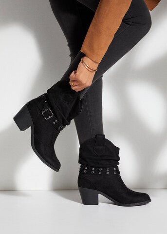 Boots LASCANA en noir : devant