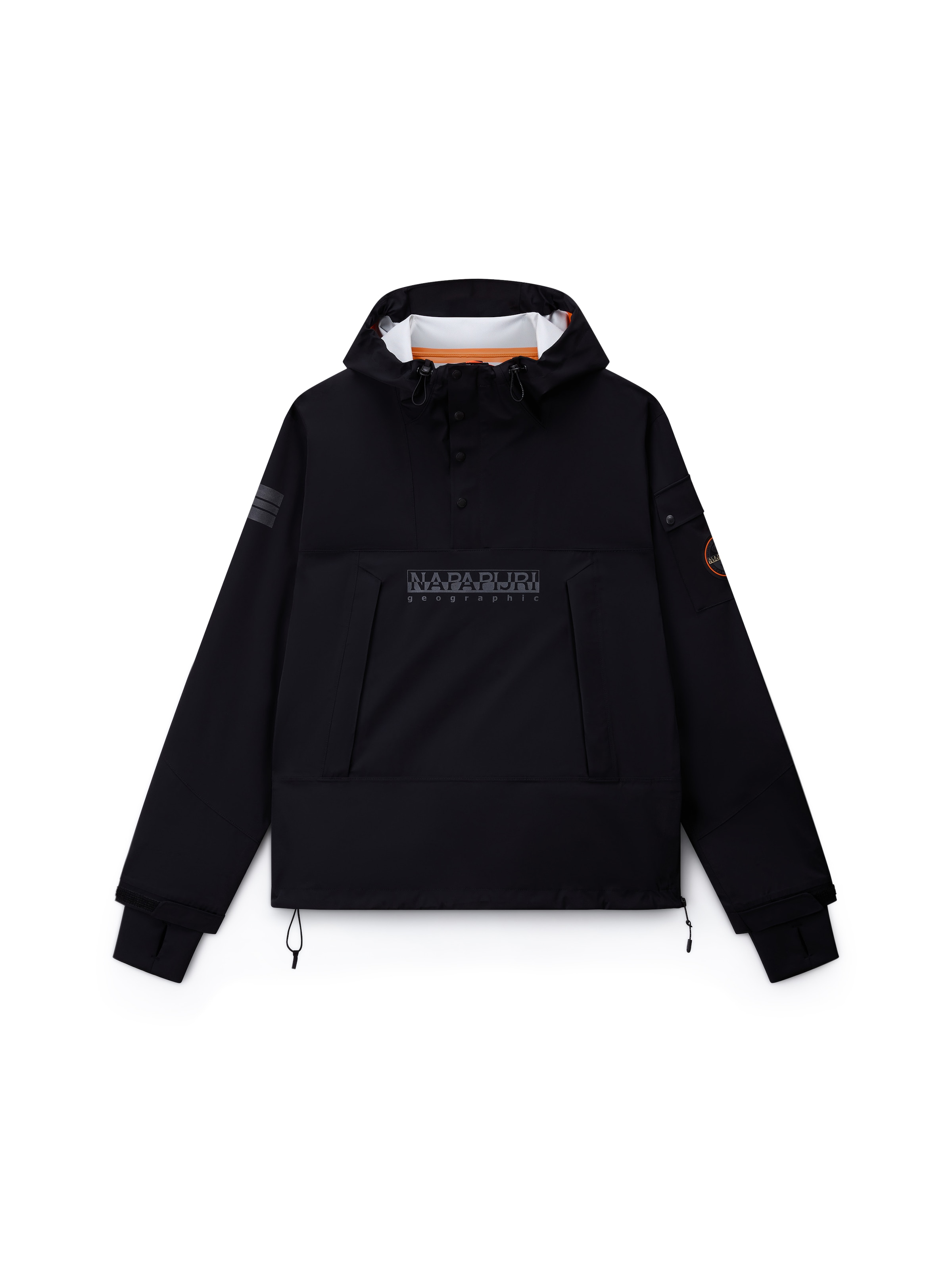 NAPAPIJRI Φθινοπωρινό και ανοιξιάτικο μπουφάν 'C-Arver' σε μαύρο: μπροστά