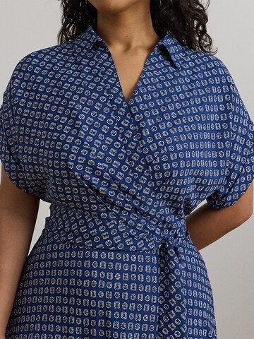 Lauren Ralph Lauren Plus Blousejurk 'FRATILLIO' in Blauw