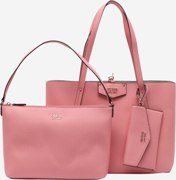 GUESS Nákupní taška 'BRENTON' – pink