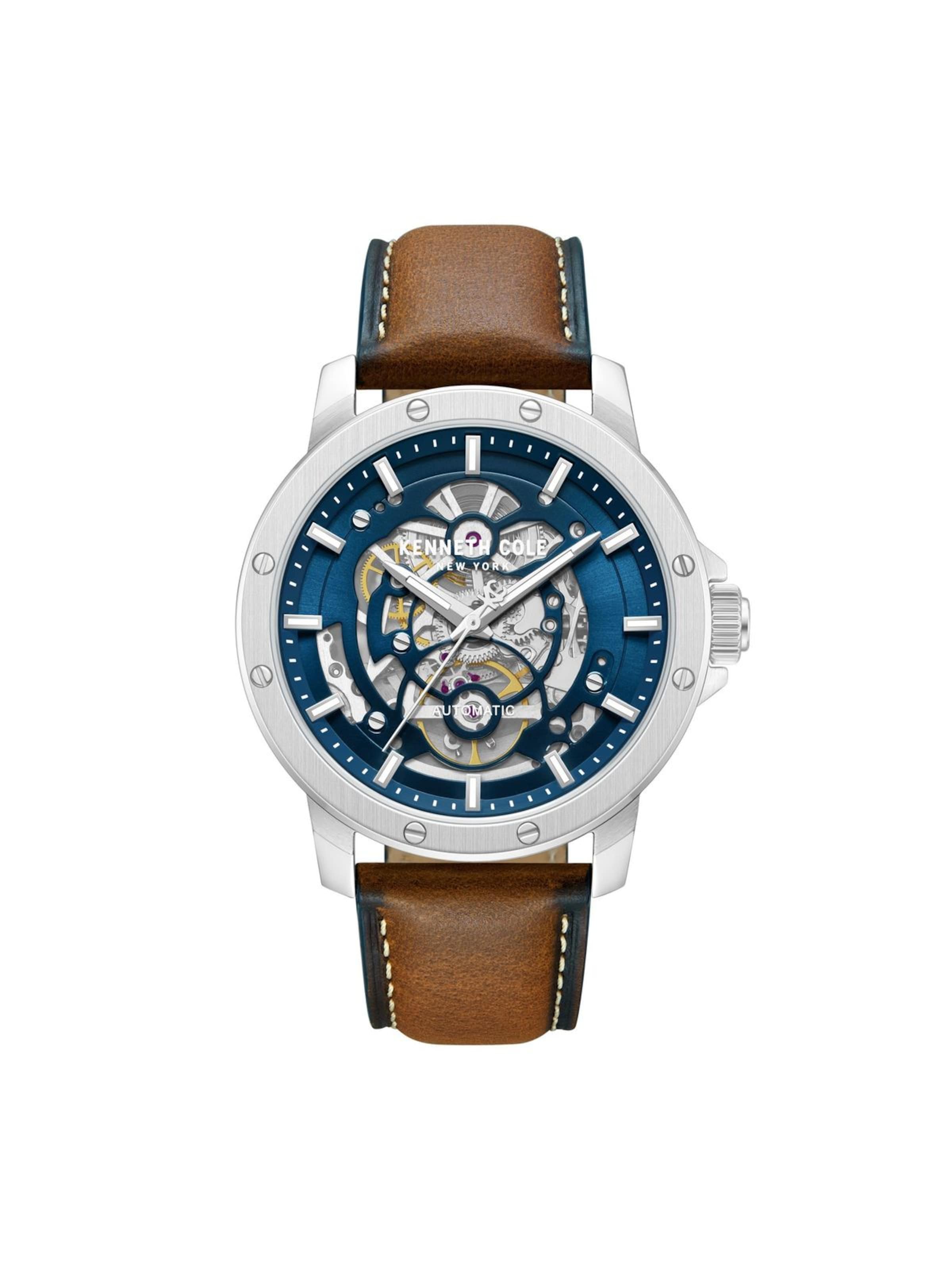 Kenneth Cole Analoog horloge in Blauw: voorkant