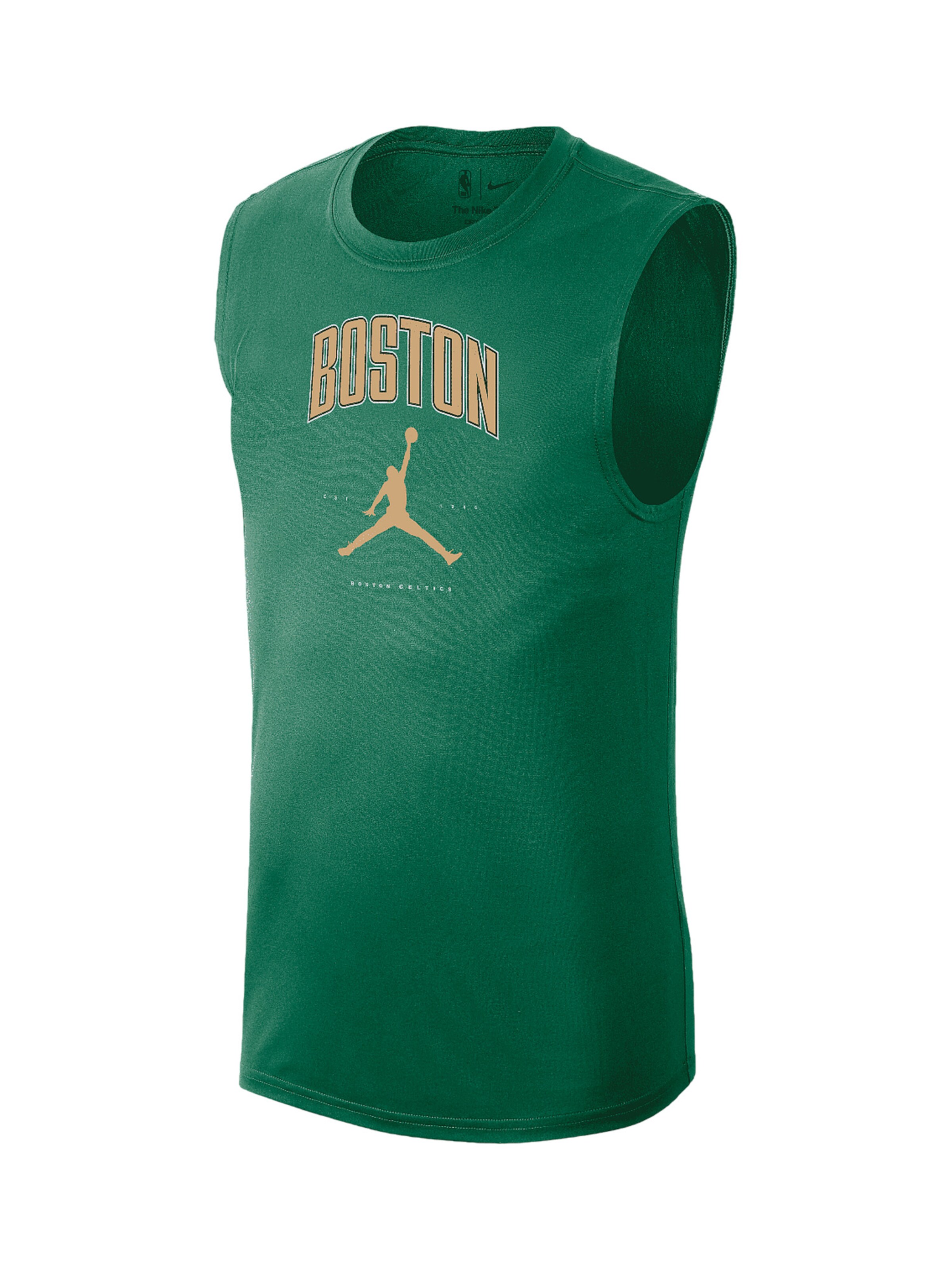 NIKE Performance shirt 'Boston Celtics NBA' in Green: front