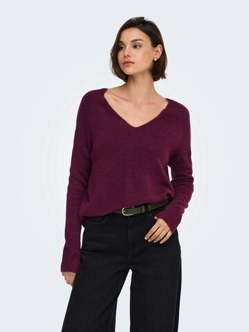 JDY Pullover 'JDYELANORA' in Rot: Vorderseite