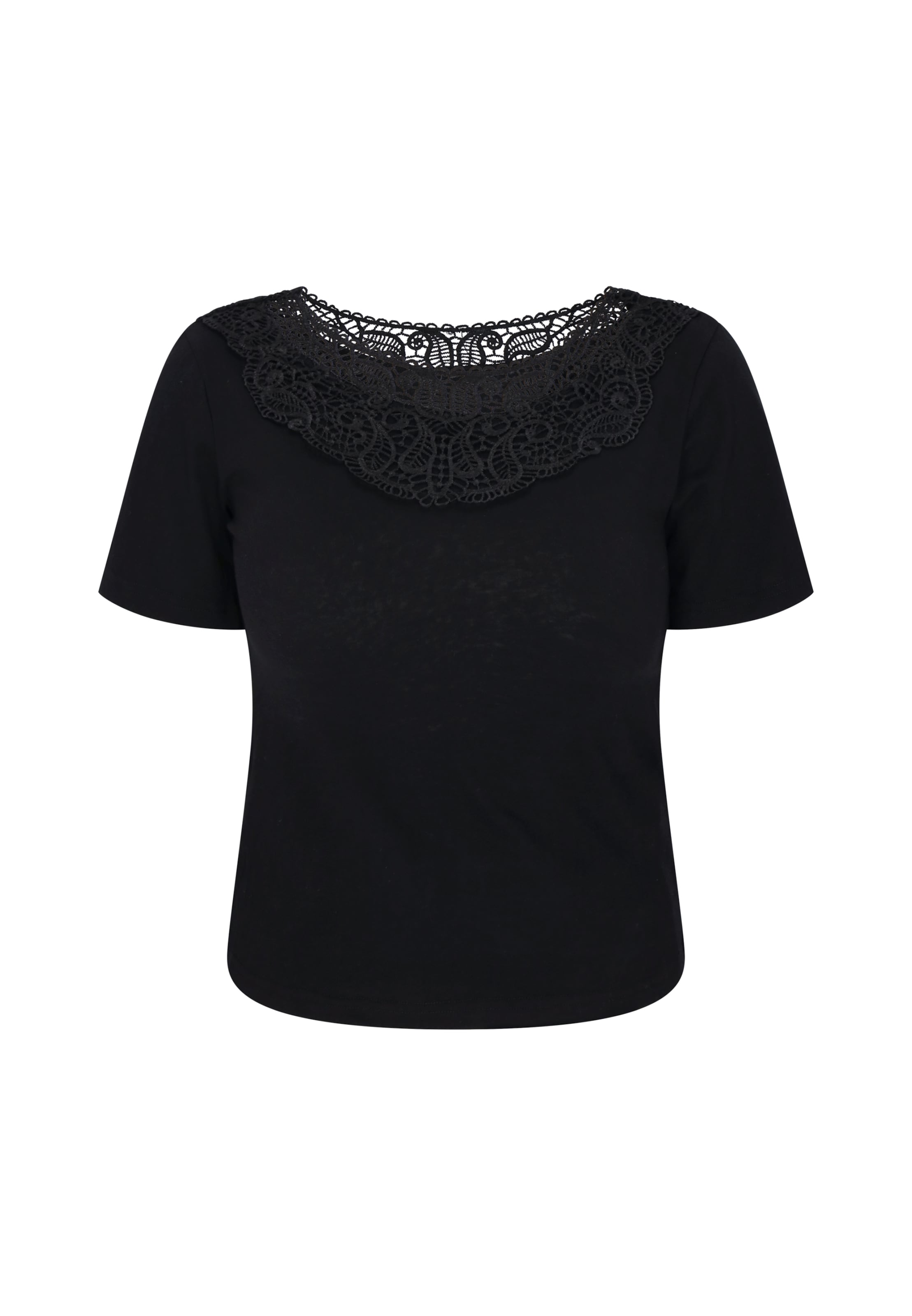 T-shirt Usha en noir : devant