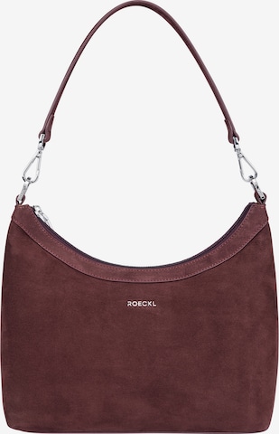Roeckl Tasche 'DIANA SCHULTERTASCHE NUBUK SMALL' in Rot: Vorderseite