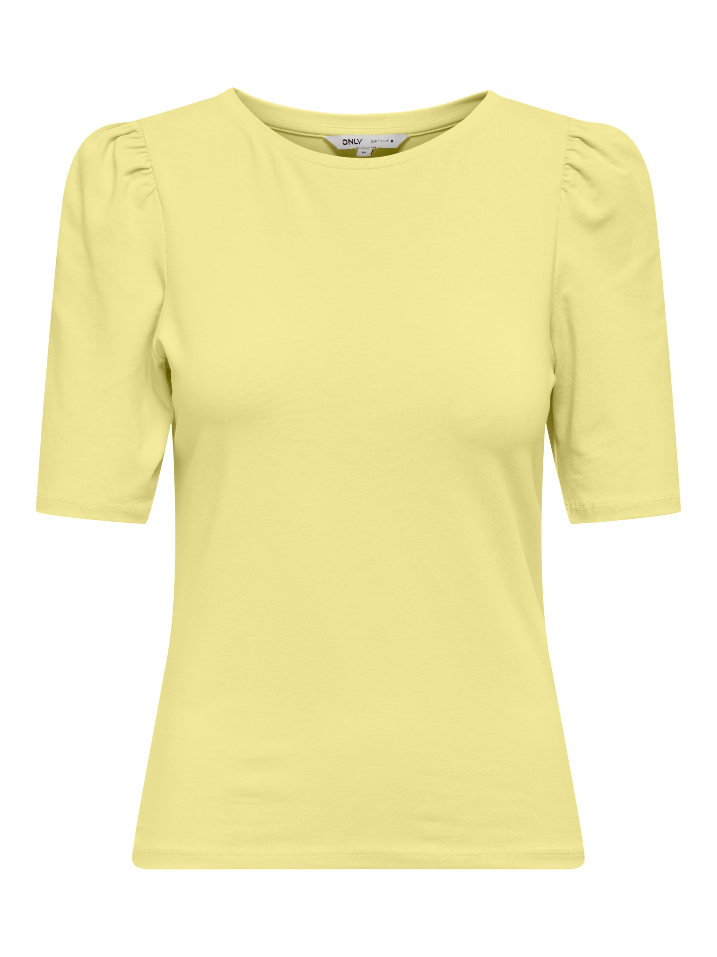 ONLY T-Shirt 'ONLLive Love' in zitronengelb, Produktansicht