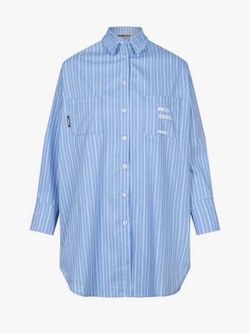 FEMSSY Tuniek 'TUNIC STRIPE DRESS BLUE' in Blauw: voorkant