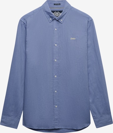 Chemise Superdry & Co en bleu : devant
