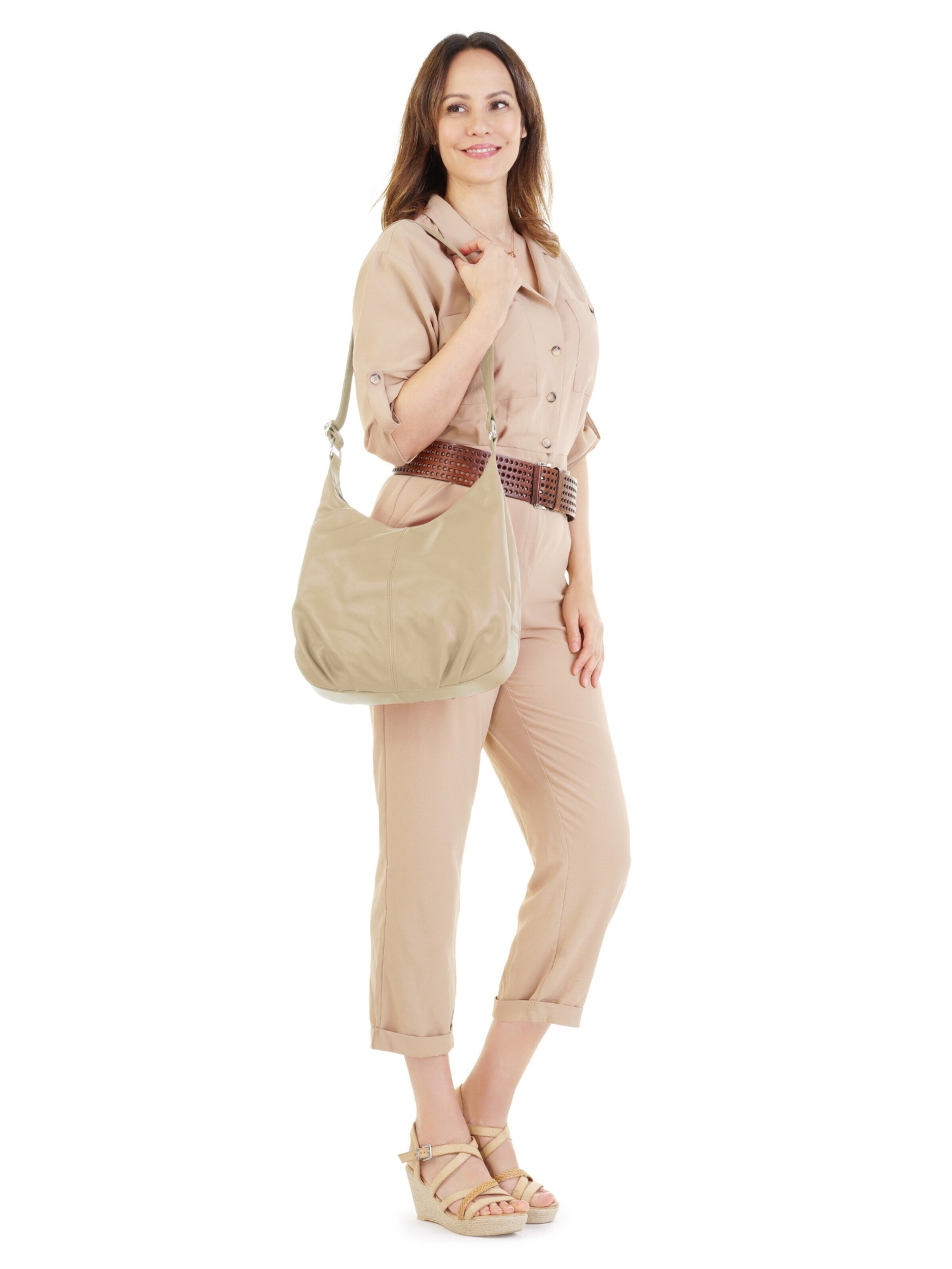 Cabas Cluty en beige : devant