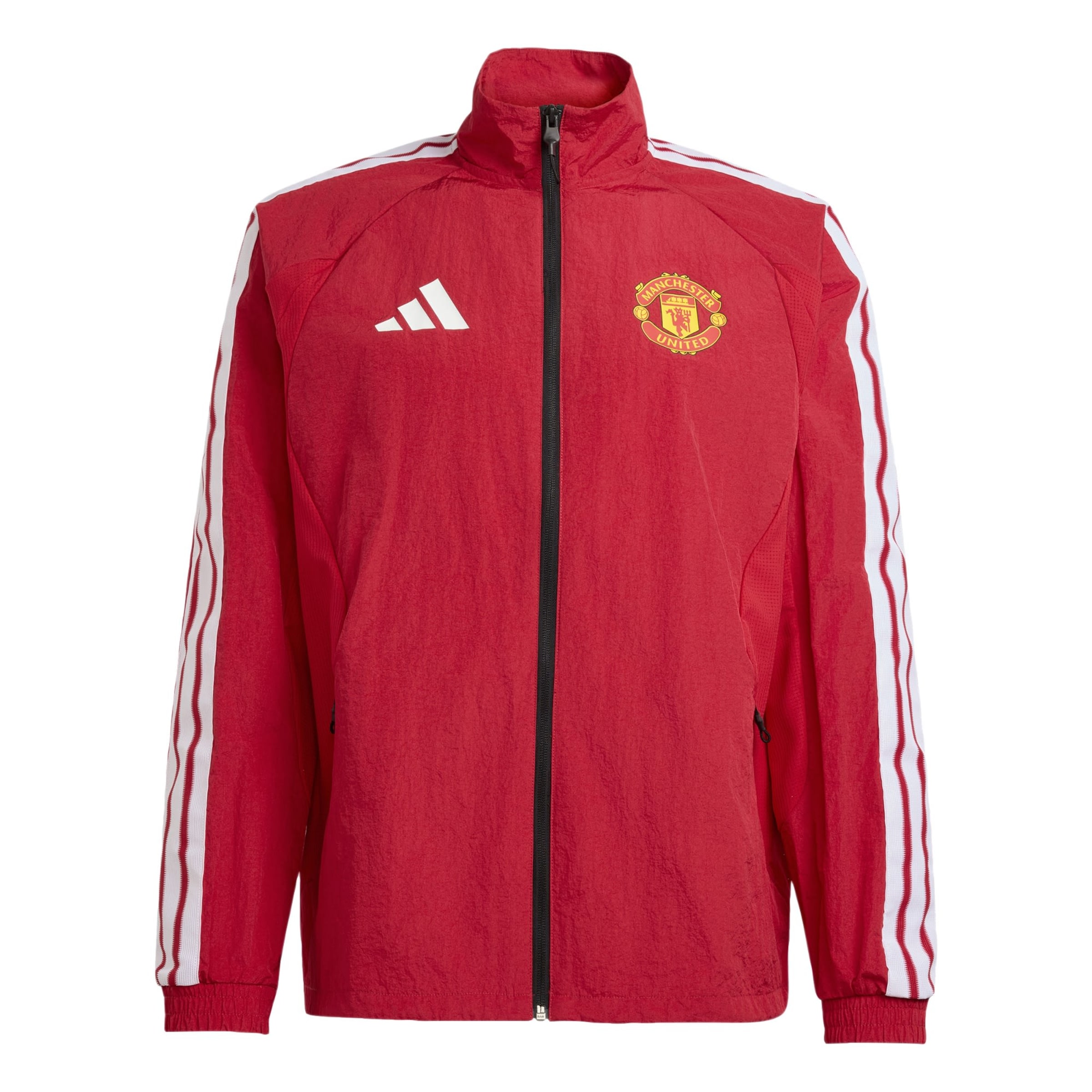 ADIDAS PERFORMANCE Trainingsjacke 'Manchester United Anthem' in Rot: Vorderseite