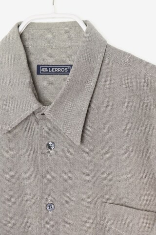 LERROS Button Up Shirt in XL in Grey