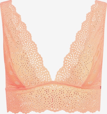 Skiny Triangle Bra in Orange: front