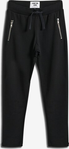 SOMETIME SOON Regular Pants 'Anton' in Black: front