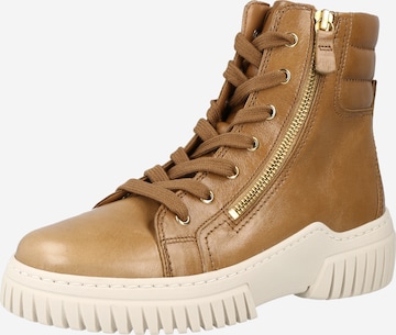 GABOR High-Top Sneakers in Brown: front