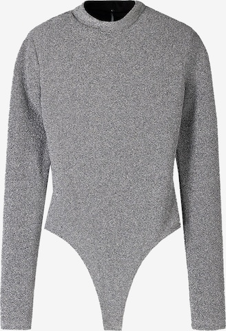 BershkaBodi majica - srebro boja: prednji dio