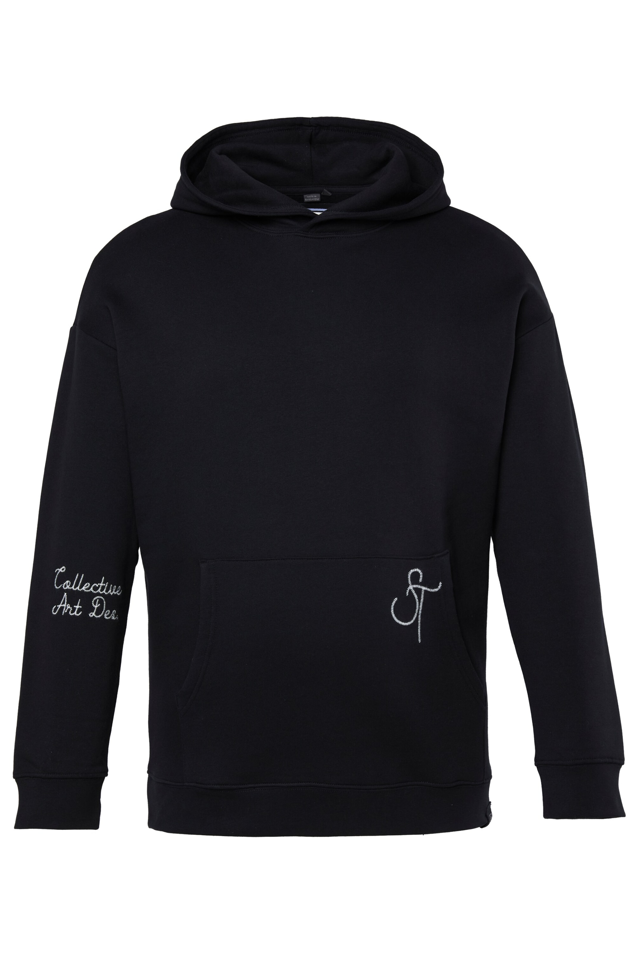 STHUGE Sweatshirt in Zwart: voorkant