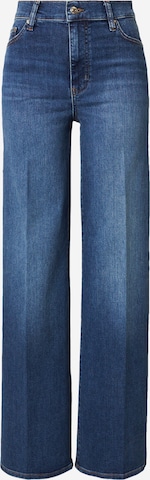 FRAMEWide Leg/ Široke nogavice Traperice - plava boja: prednji dio