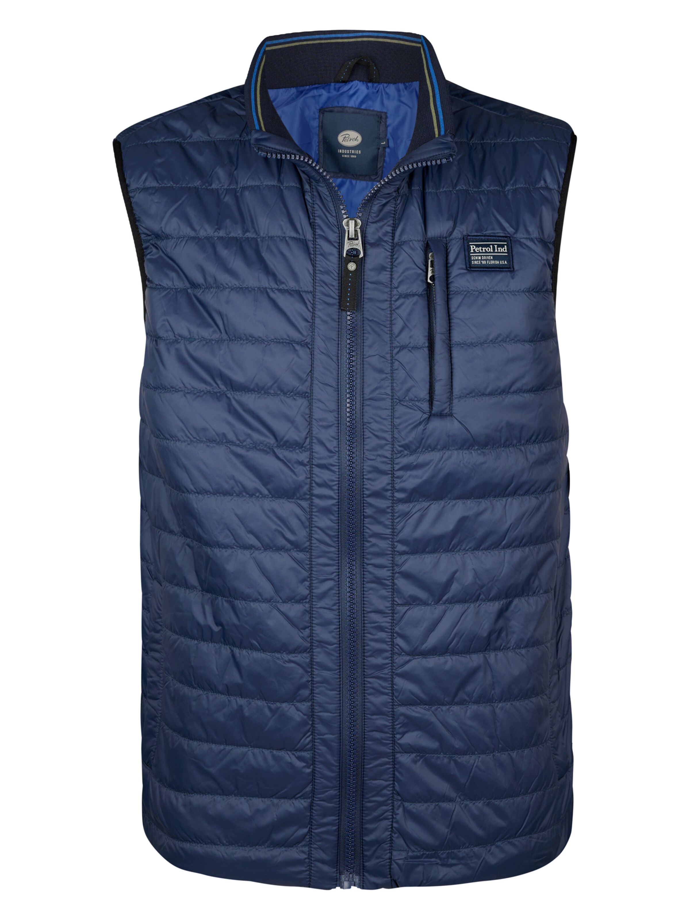 Petrol Industries Vest 'Shoreview' in Blue: front