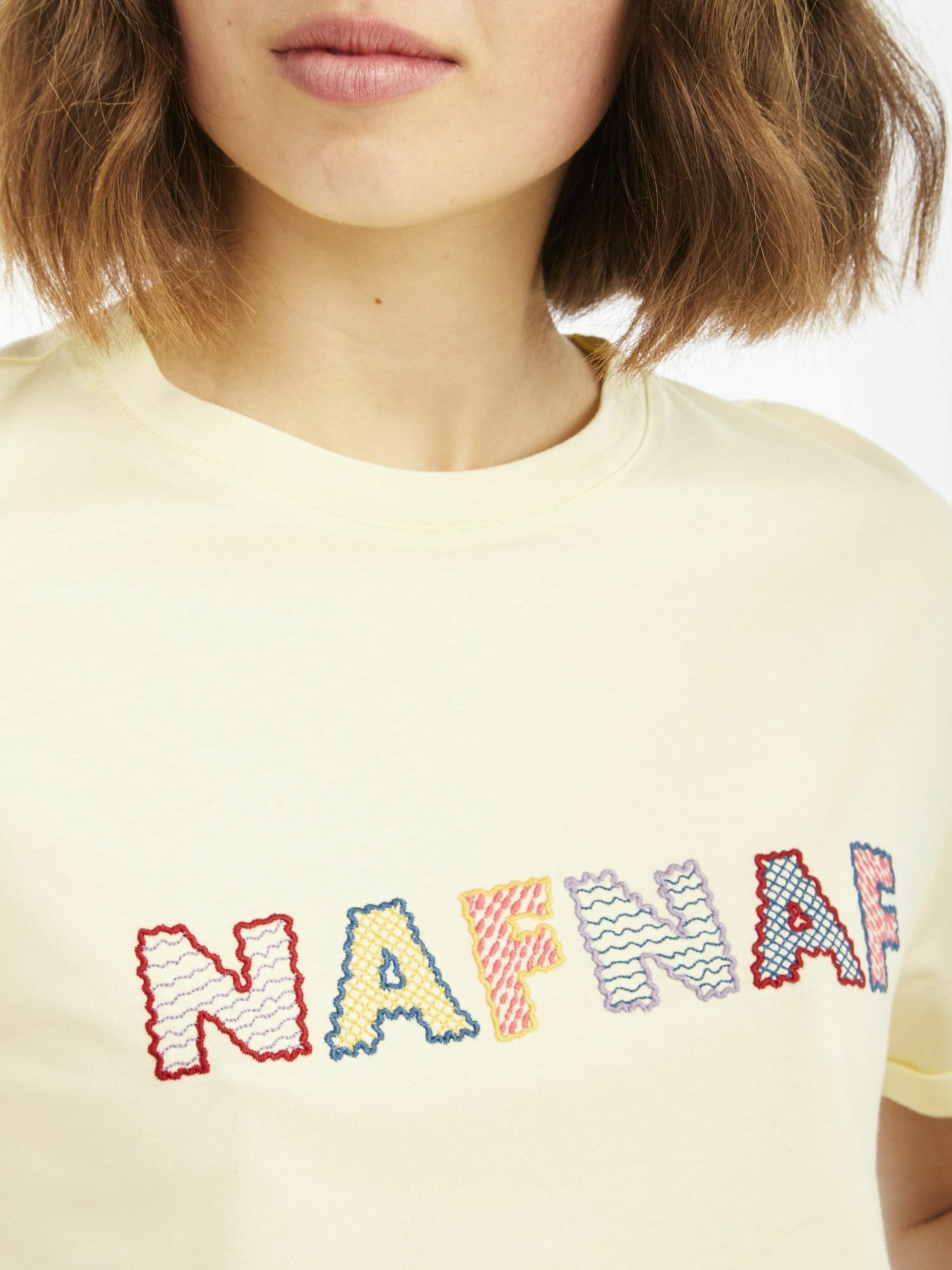 NAF NAF T-Shirt Iconic in Gelb 