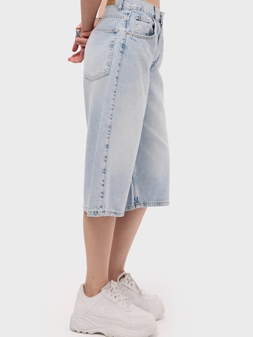 IT'S BASIC Regular Jeans 'BERMUDA DENIM SHORT' in Blauw