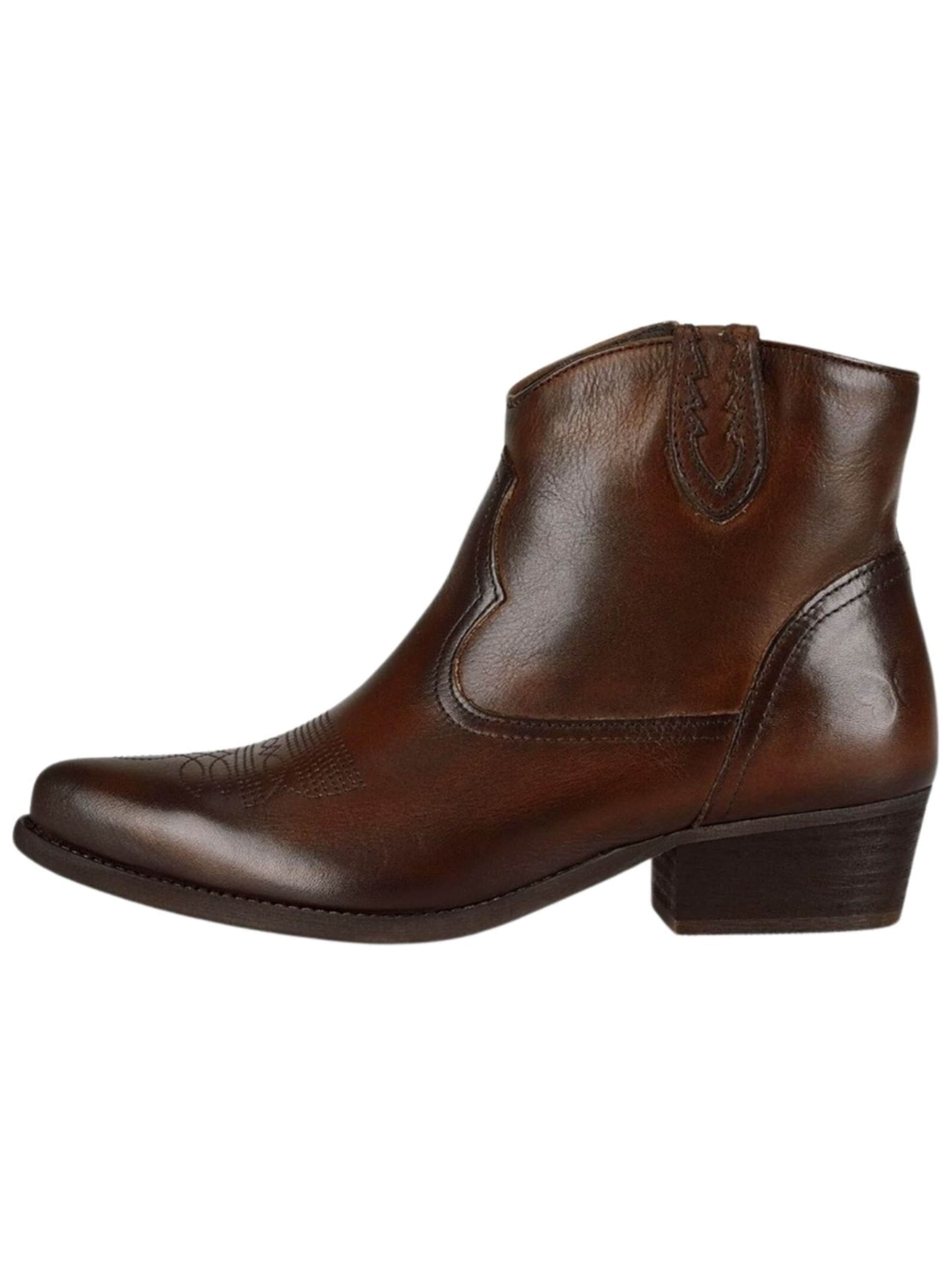 Felmini Wide Fit Cowboy Boots in Brown
