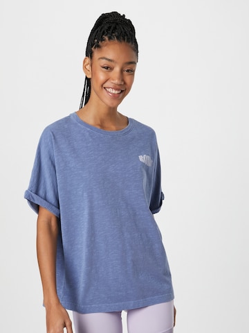T-shirt 'BACKSIDE SUN' ROXY en bleu : devant
