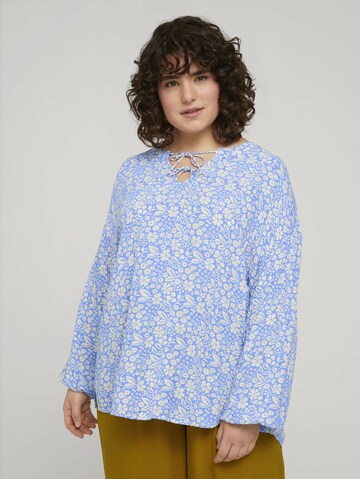 Tom Tailor Women + Blouse in Blue: front